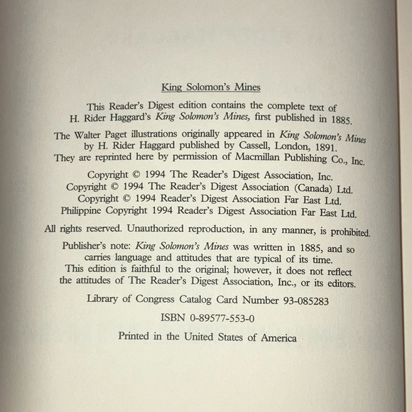 Book: King Solomon’s Mines by H. Rider Haggard leather bound - Picture 6 of 16